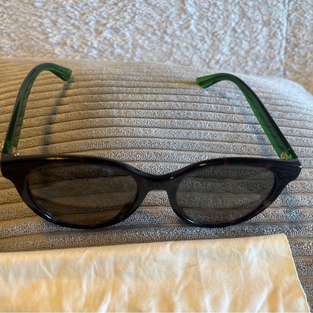 Authentic Gucci Sunglasses GG0702SKN 003 Green And Red Tortoise 54-19-145 - Picture 5 of 16
